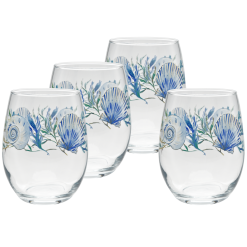 Coastal Shores 15 oz. Stemless Wine Glass – Set of 4